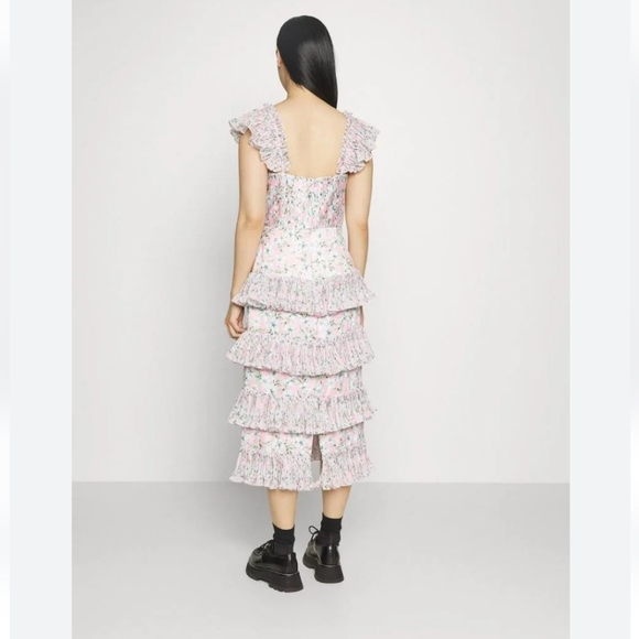 Nwt Amur Grady combo pleated dress size 4 - Picture 8 of 17